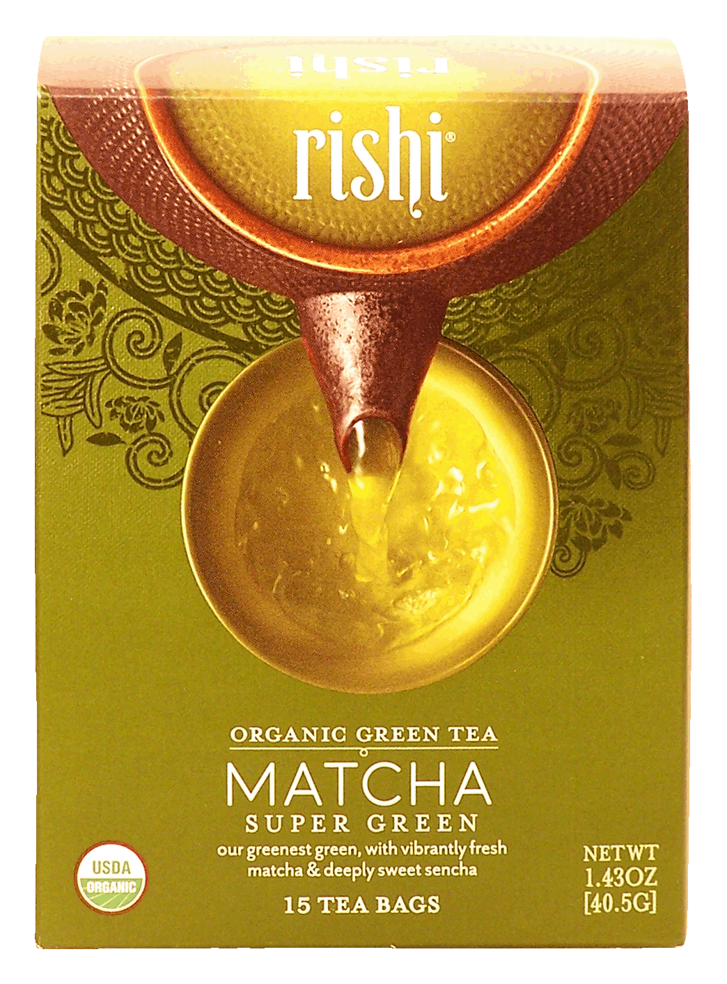 Rishi  matcha super green organic tea, 15-bags Full-Size Picture